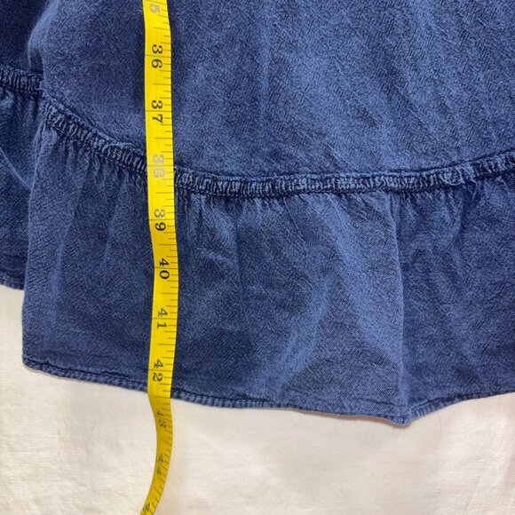 Sea Spice Blue Crochet Accent High-Low Dress - Size S - Picture 7 of 10